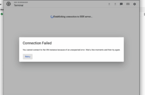 SSH server connectivity